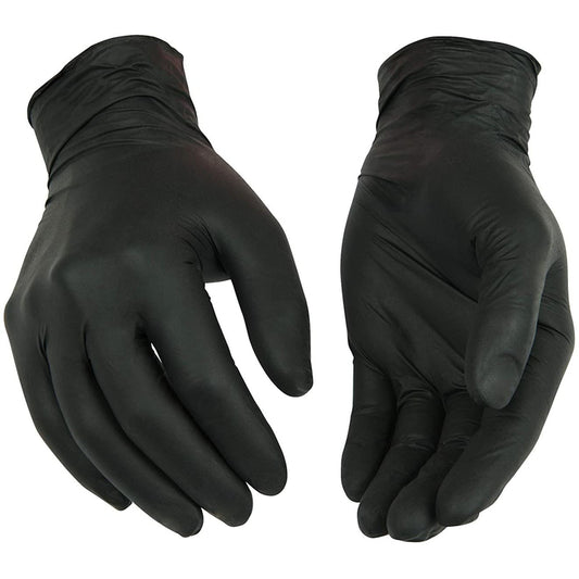 Kinco Nitrile Disposable Gloves Small Black Powder Free 40 pk