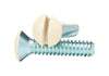 Amertac No. 6 X 3/4 in. L Slotted Oval Head Wallplate Screws 10 pk
