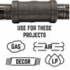 BK Products 3/4 in. FPT x 3/4 in. Dia. MPT Black Malleable Iron Street Elbow (Pack of 5)