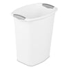Sterilite 3 gal. White Wastebasket 11.88 x 8.5 x 13.25 in. (Pack of 6)