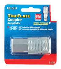 Tru-Flate Steel Quick Change Coupler 3/8 in. Female 1 pc