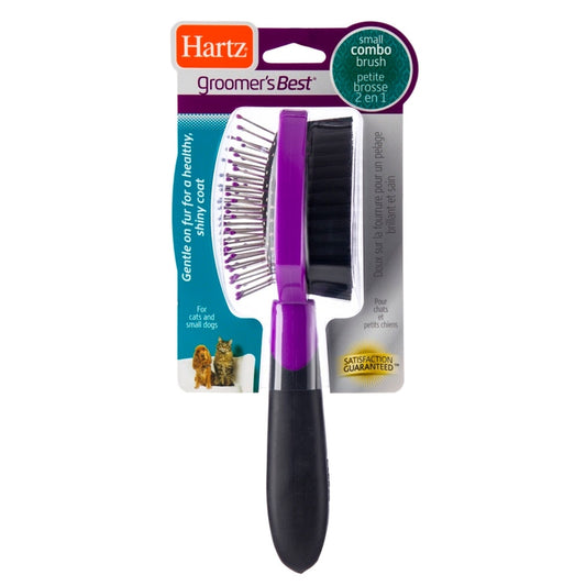 Hartz Groomer's Best Black/Purple Cat Brush Combo 1 pk