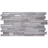 Smart Tiles 11.4 in. W X 22.5 in. L Gray Multiple Finish (Mosaic) Vinyl Adhesive Wall Tile 2 pc (Pack of 4)