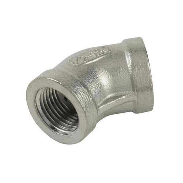 B&K Proline 1 in. FIP in. X 1 in. D FIP Stainless Steel 45 Degree Elbow