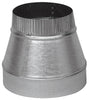 Imperial Gray Galvanized Steel Type-A 26 ga. Furnace Pipe Reducer 6 x 3 Dia. in.