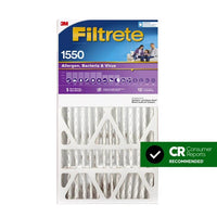 Filtrete 16 in. W X 25 in. H X 5 in. D Polyester 12 MERV Pleated Allergen Air Filter (Pack of 2)