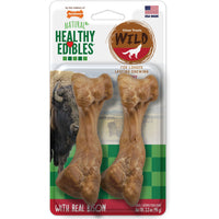 Healthy Edibles Wild Bison Bone Medium 2ct
