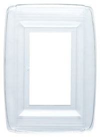 Westinghouse Clear Plastic Rectangle Wall Plate 1 gang - Open Box