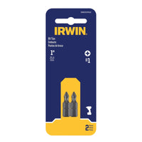 Irwin Phillips #1 X 1 in. L Screwdriver Bit S2 Tool Steel 2 pc