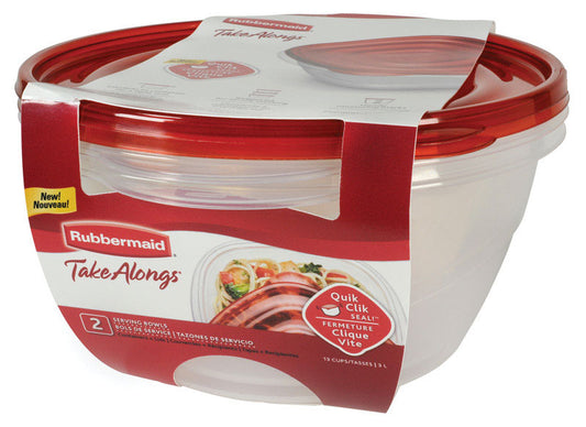 Rubbermaid 13 cups Clear Food Storage Container 2 pk