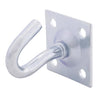 Hampton Small Zinc-Plated Silver Steel 1.75 in. L Clothesline Hook Plate Type 200 lb. 1 pk (Pack of 10)
