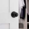 Kwikset Polo Matte Black Passage Knob 1-3/4 in. - Open Box