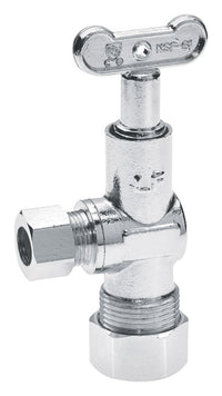 ProLine 5/8 in. Comp X 3/8 in. Comp Chrome Angle Valve