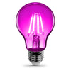 Feit A19 E26 (Medium) Filament LED Bulb Pink 30 Watt Equivalence 1 pk - Open Box