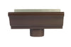 Amerimax 5.5 in. H x 10 in. W x 5.5 in. L Brown Aluminum K Gutter End with Drop (Pack of 12)