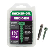 Backer-On Rock-On No. 9 X 1-5/8 in. L Star Flat Head Cement Board Screws 140 pk
