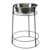 Spot Hi-Rise Single Diner – Black Elevated Pet Bowl, 2 qt Capacity