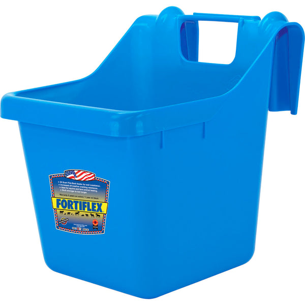 Fortiflex Hook Over Feeder 16 QT – Durable Fortalloy Rubber-Polymer Feed Bucket