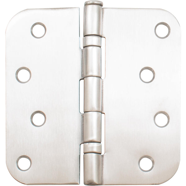 Ball Bearing Hinge, 4 Inches, 5/8" Radius Corner, Bulk Pack (100 Each), Satin Stainless Steel by Stone Harbor Hardware