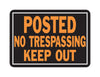 Hy-Ko English Posted No Trespassing Keep Out Sign Aluminum 9.25 in. H x 14 in. W (Pack of 12)