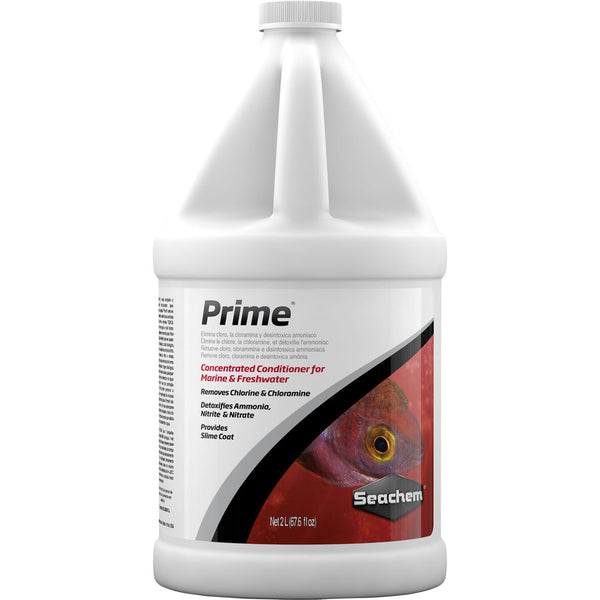 Seachem Prime 2 L Concentrated Aquarium Water Conditioner for Freshwater and Saltwater Detoxification