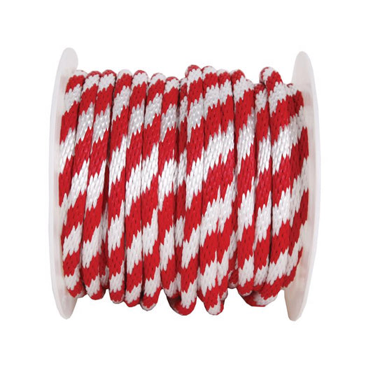 Koch 5/8 in. D X 140 ft. L Red/White Solid Braided Polypropylene Derby Rope