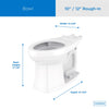 Gerber Avalanche ADA Compliant 1.28 gal White Elongated Toilet Bowl
