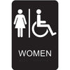 Hy-Ko English Women (Handicap, Braille) Sign Plastic 9 in. H x 6 in. W (Pack of 3)