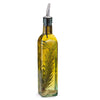 TableCraft Clear Glass/Steel Oil and Vinegar Bottle w/Pourer 16 oz - Open Box