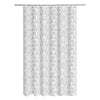 Zenna Home 72 in. H X 70 in. W Gray Corey Chevron Shower Curtain PEVA