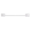 Decko White Towel Bar 12 in. L Steel