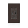Leviton Decora 20 amps 125 V Brown Outlet and USB Charger 5-20R 1 pk