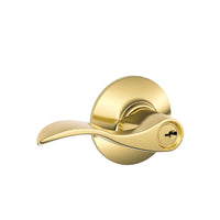 Schlage Accent Bright Brass Entry Door Knob 1-3/4 in. - Deal of The Week