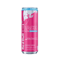 Red Bull Sugarfree White Peach Sugar Free Peach-Nectarine Energy Drink 12 oz (Pack of 24)