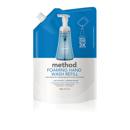 Method Sea Mineral Scent Foam Hand Soap 34 oz. (Pack of 6)