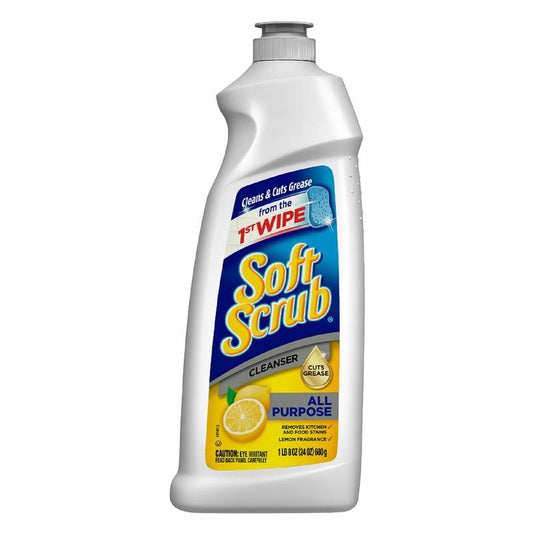 Soft Scrub Lemon Scent Cleanser 24 oz Cream