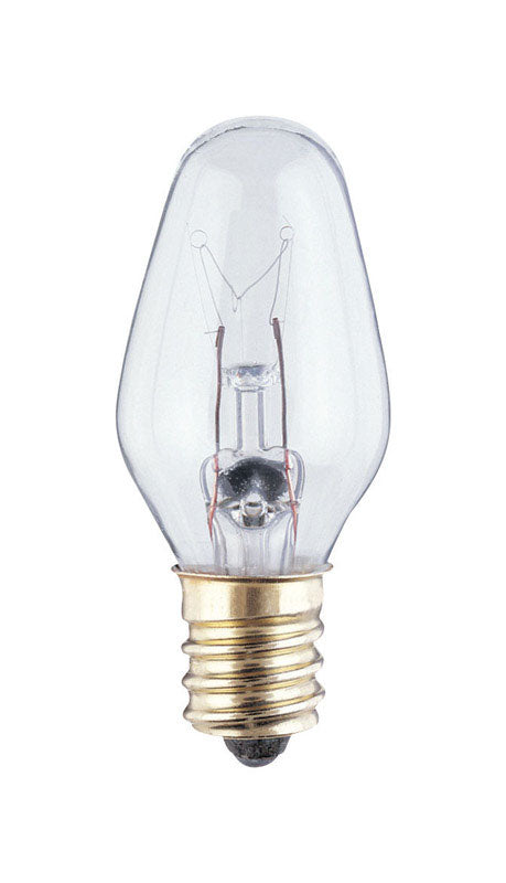 Westinghouse 4 W C7 Specialty Incandescent Bulb E12 (Candelabra) White 2 pk