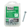 Teks No. 12  x 2 in. L Hex Washer Head Zinc-Plated Steel Sheet Metal Screws 60 pk