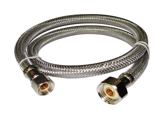 Plumb Pak 3/8 in. Compression X 1/2 in. D FIP 30 in. Stainless Steel Faucet Supply Line