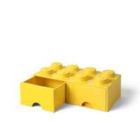 Lego Storage Brick Drawer Plastic Yellow 3 pc (Pack of 3)
