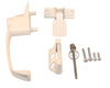Barton Kramer Powder Coated White Aluminum Patio Door Handle Set 4 L x 1.25 W in. - Open Box