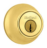 Kwikset Polished Brass Metal Double Cylinder Deadbolt (Pack of 3)