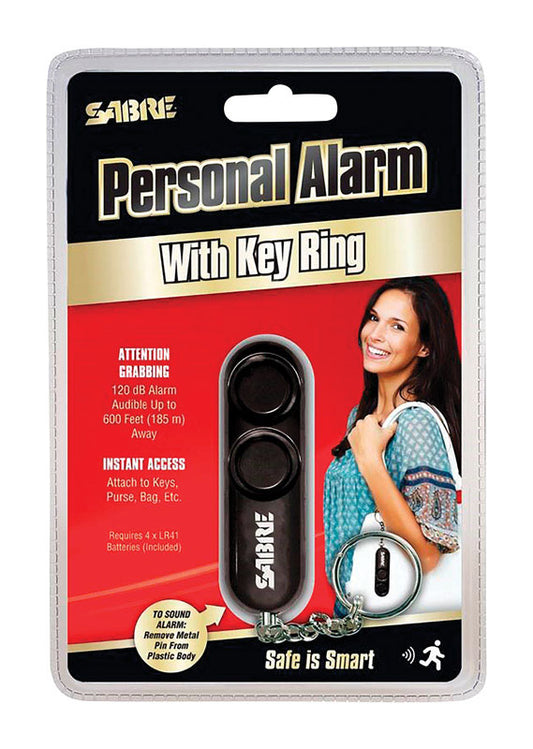 Sabre Black Plastic Personal Security Alarm