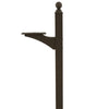 Architectural Mailboxes Landover 56.4 in. Powder Coated Bronze Aluminum/Steel Mailbox Post - Open Box