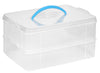 Snapware Snap N Stack Blue/Clear Storage Box 7.25 in. H X 14 in. W X 10 in. D Stackable