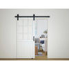 National Hardware Designer 72 in. L Matte Black Steel Barn Door Hanger Kit 1 pc