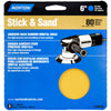 Norton Stick & Sand 6 in. Aluminum Oxide Pressure Sensitive Adhesive A290 Sanding Disc 80 Grit Coars