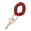 Custom Accessories Plastic Red Wrist Coil Clip Key Chain
