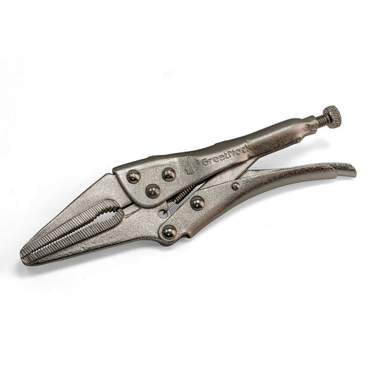 Great Neck 6.5 in. Drop Forged Steel Long Nose Locking Pliers