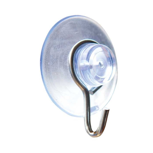 Crawford Small Plastic Suction Cup Hook 1.125 in. L 1 pk